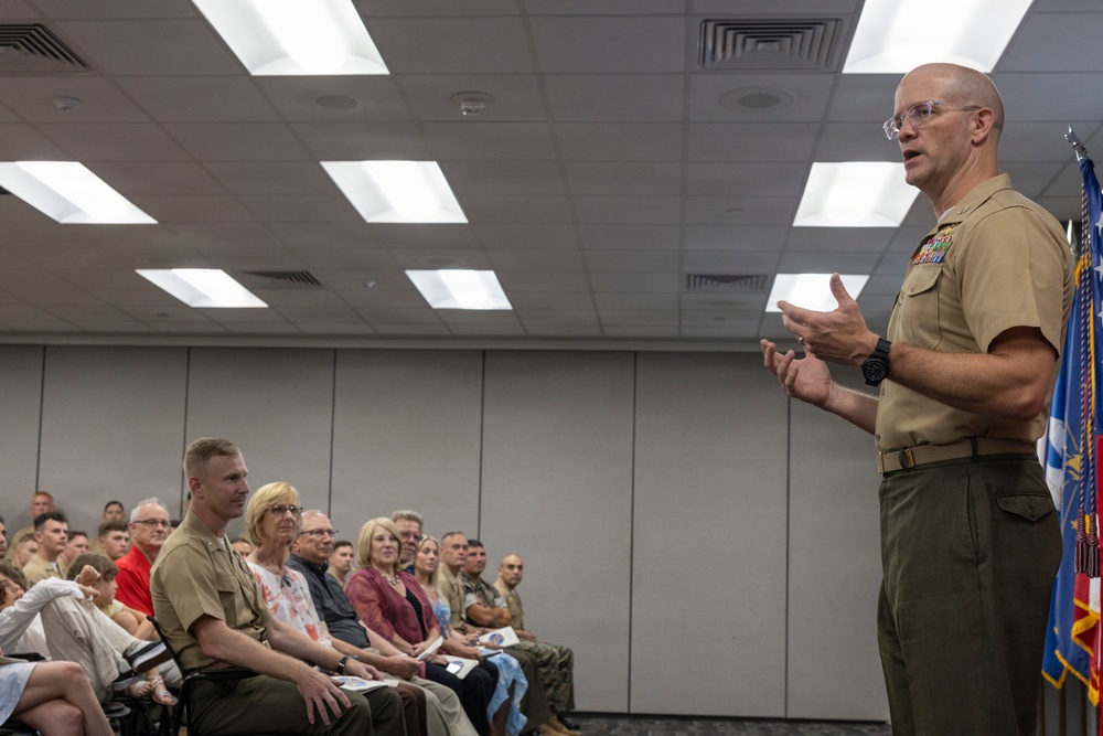 2nd Marine Expeditionary Brigade change of command ceremony