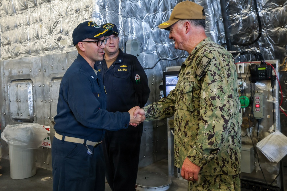 Rear Adm. T.J. Zerr Welcomes Home USS Augusta (LCS 34)