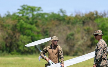 Ukrainian forces demonstrate unmanned aerial vehicle capabilities to U.S. Marines and Sailors during Sea Breeze 26