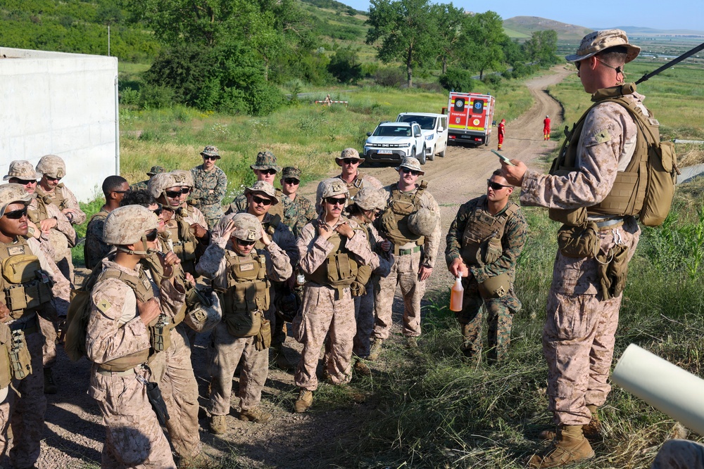 U.S. Marines conduct M240B range during Sea Breeze 26