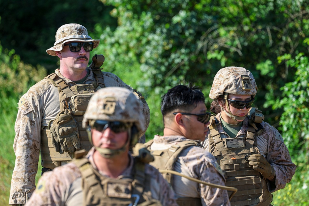 U.S. Marines conduct M240B range during Sea Breeze 26