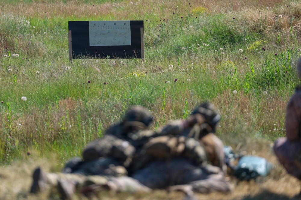 U.S. Marines conduct M240B range during Sea Breeze 26