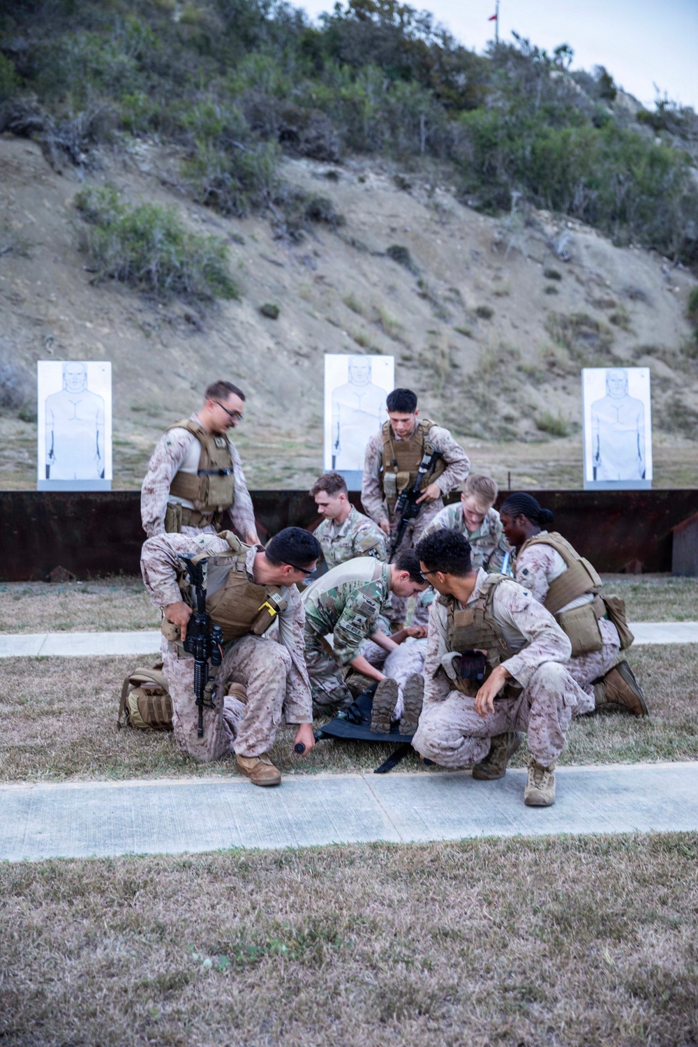 Joint Task Force Southern Guard Personnel Conduct Rifle Range and Casualty Evacuation Training at Guantanamo Bay
