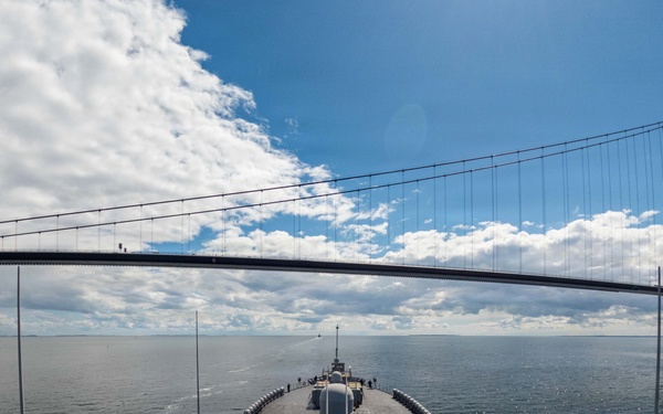 USS Mount Whitney Transits Strait of Skagerrack
