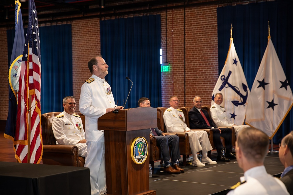 Vice Adm. Douglas L. Williams Relieves Vice Adm. Johnny Wolfe Jr. at Portfolio Acquisition Executive Strategic Systems Programs Change of Command Ceremony