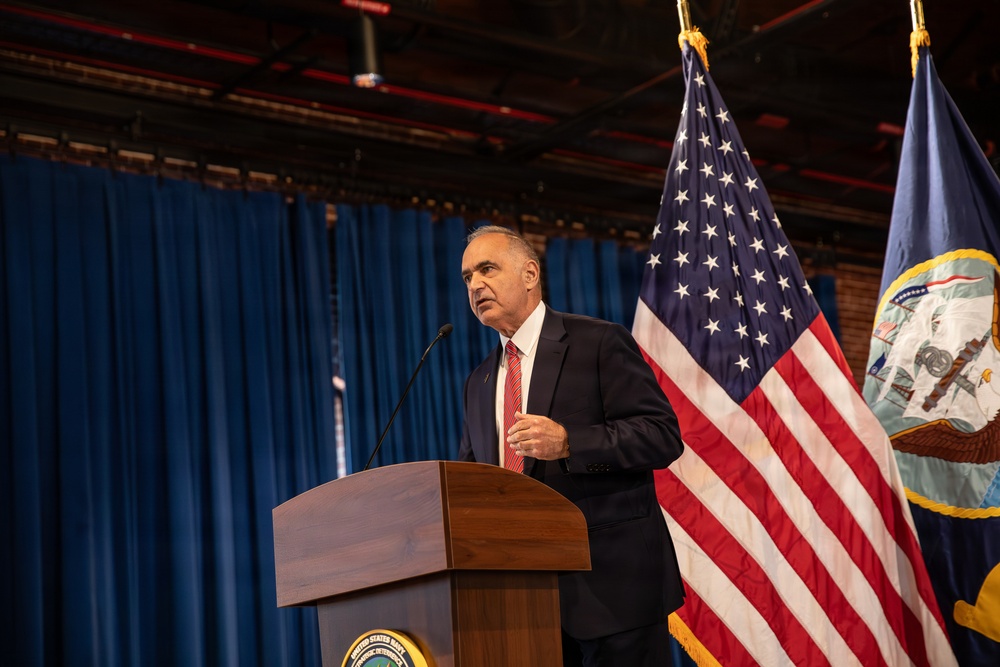 Vice Adm. Douglas L. Williams Relieves Vice Adm. Johnny Wolfe Jr. at Portfolio Acquisition Executive Strategic Systems Programs Change of Command Ceremony