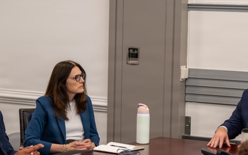 The Honorable Benjamin C. Kohlmann Meets with Joint Service Teen Council (JSTC) Members