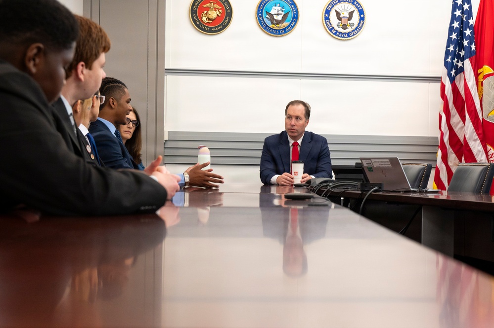The Honorable Benjamin C. Kohlmann Meets with Joint Service Teen Council (JSTC) Members