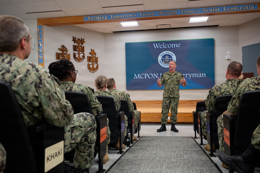 MCPON John Perryman visits Naval Station Newport, R.I.