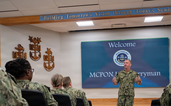 MCPON John Perryman visits Naval Station Newport, R.I.