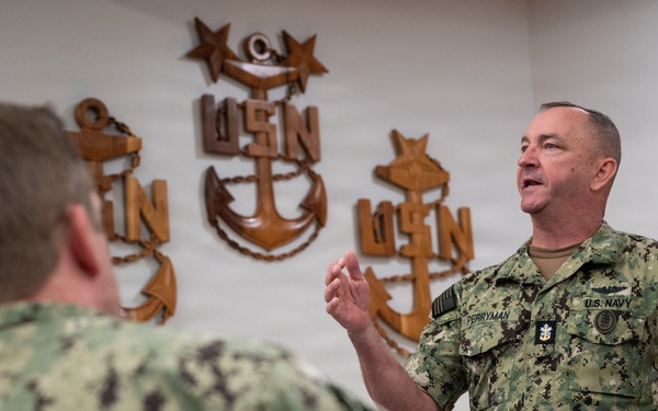 MCPON John Perryman visits Naval Station Newport, R.I.