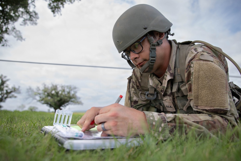 Officer candidates in phase 1 of the 1st Battalion, 235th Regiment Officer Candidate School