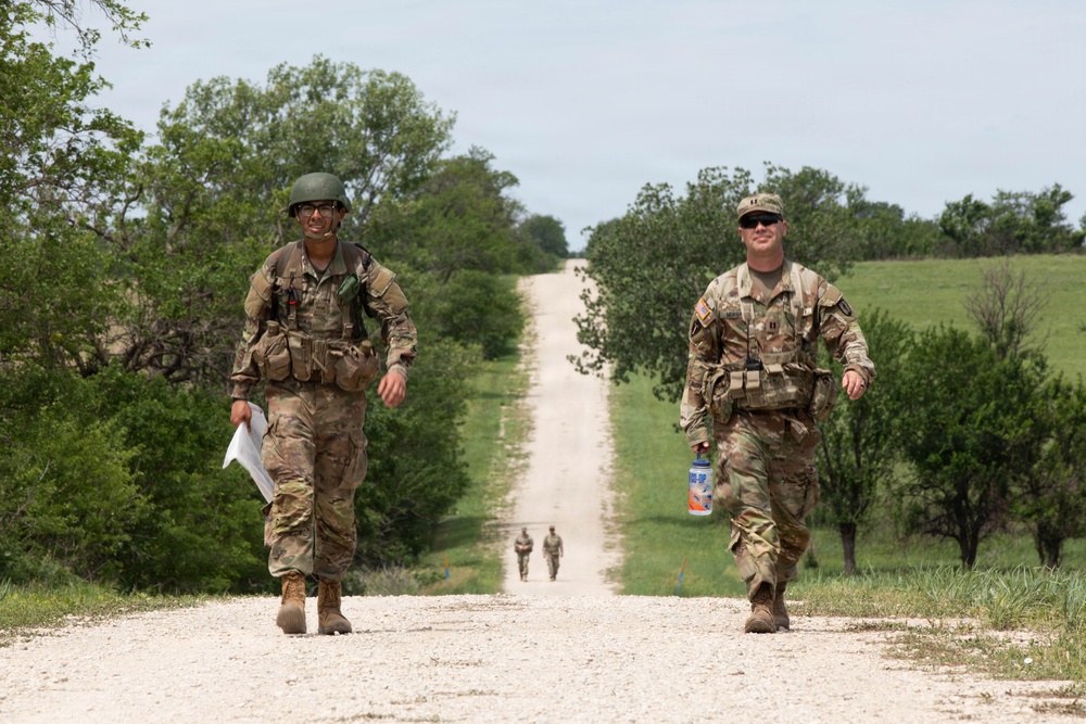 Officer candidates in phase 1 of the 1st Battalion, 235th Regiment Officer Candidate School