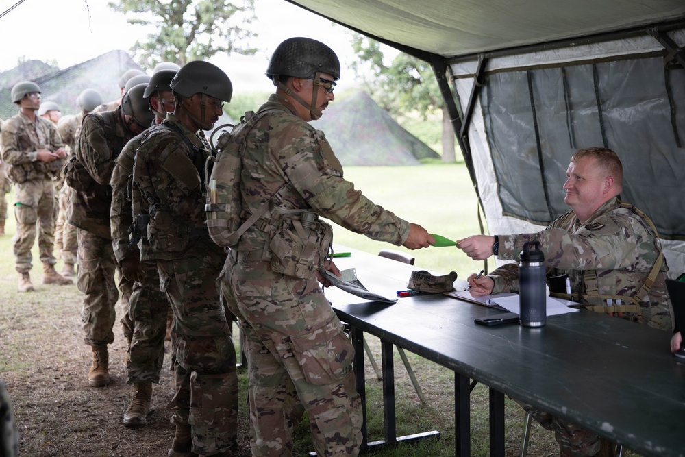 Officer candidates in phase 1 of the 1st Battalion, 235th Regiment Officer Candidate School