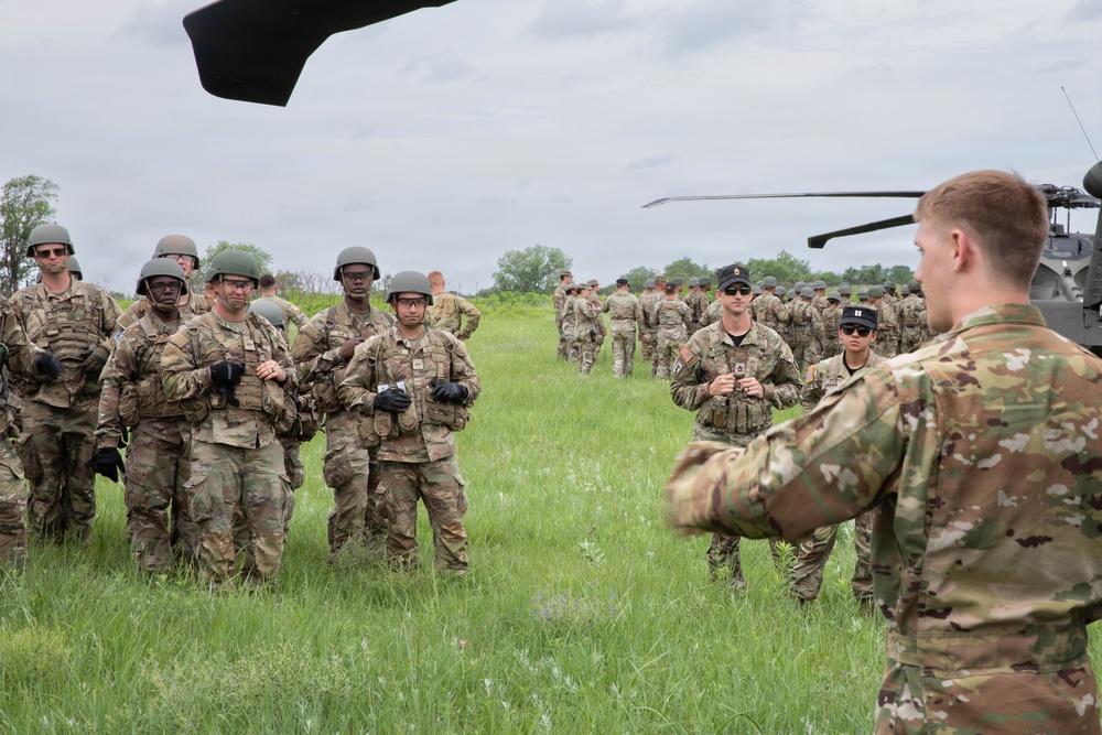 Officer candidates in phase 1 of the 1st Battalion, 235th Regiment Officer Candidate School