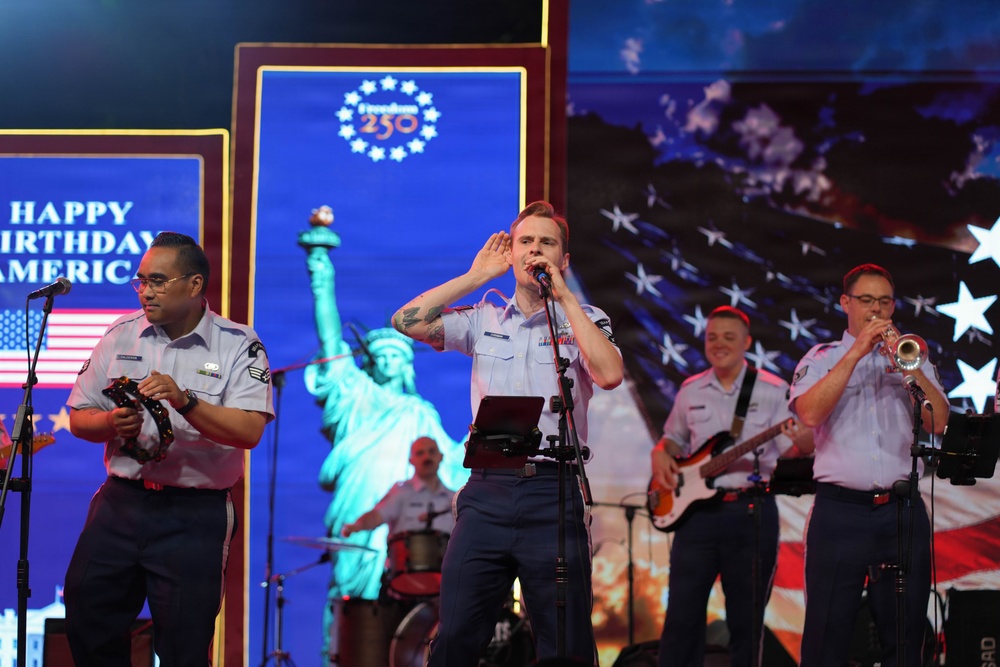 CENTCOM band performs for America's 250th anniversary in Pakistan