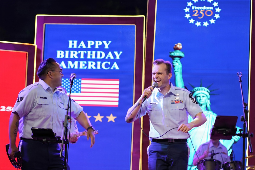 CENTCOM band performs for America's 250th anniversary in Pakistan
