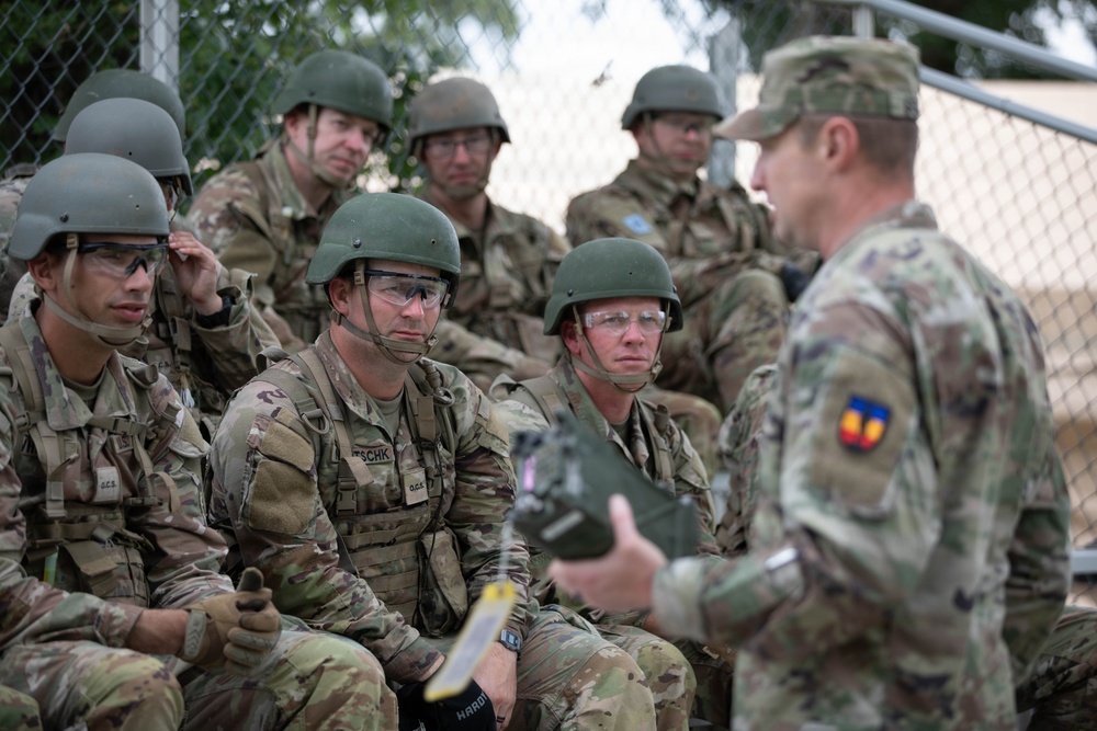 Officer candidates in phase 1 of the 1st Battalion, 235th Regiment Officer Candidate School