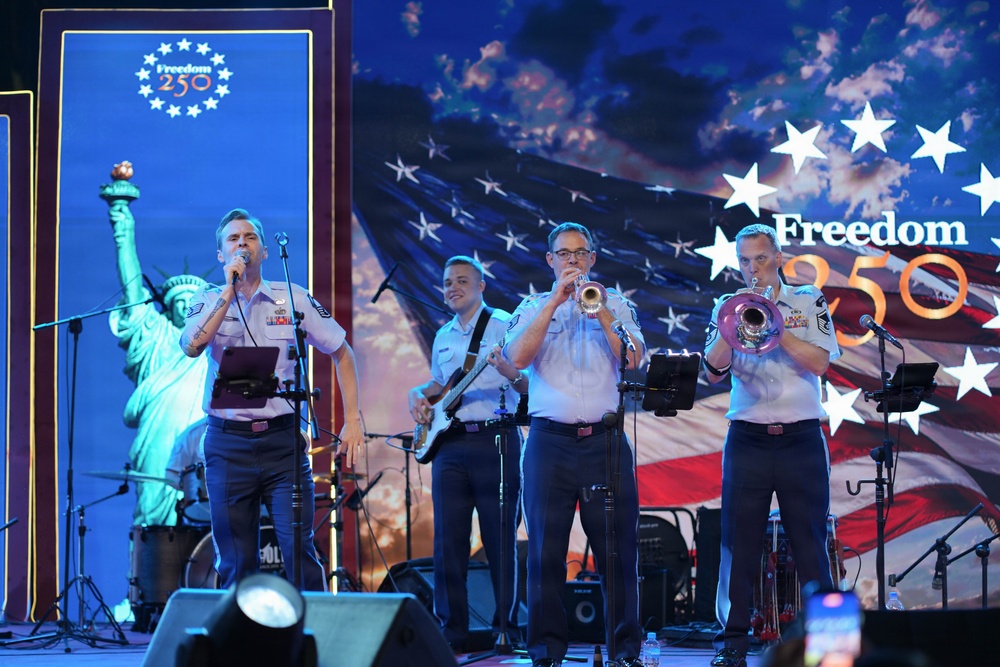 CENTCOM band performs for America's 250th anniversary in Pakistan