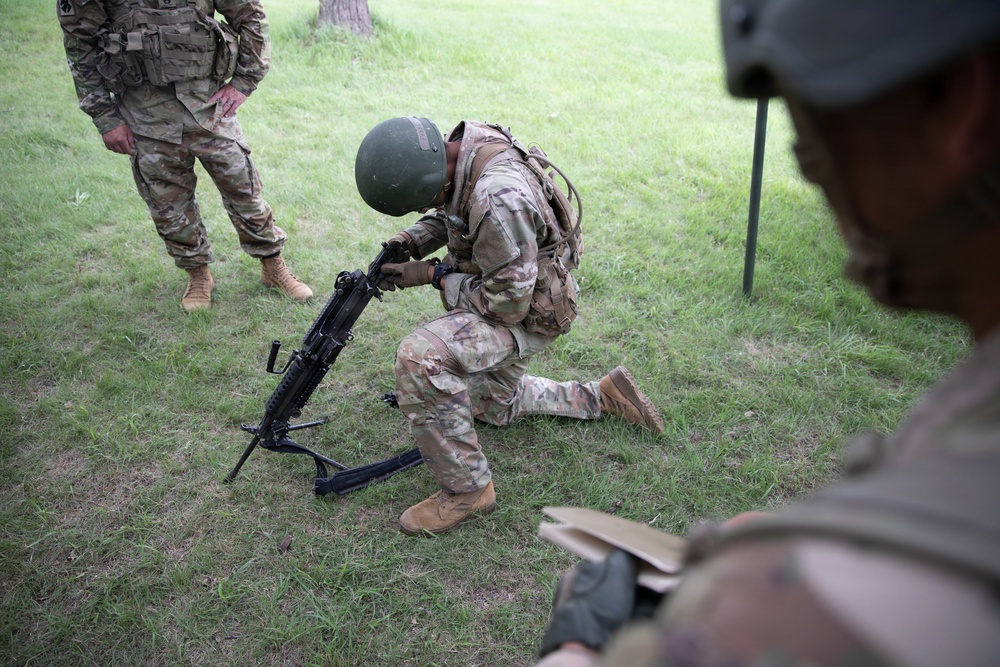 Officer candidates in phase 1 of the 1st Battalion, 235th Regiment Officer Candidate School