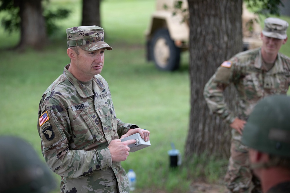 Officer candidates in phase 1 of the 1st Battalion, 235th Regiment Officer Candidate School