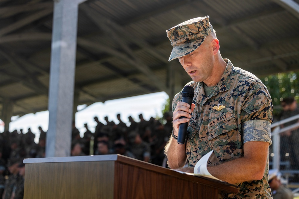 2nd Battalion, 10th Marine Regiment, 2nd Marine Division Change of Command Ceremony