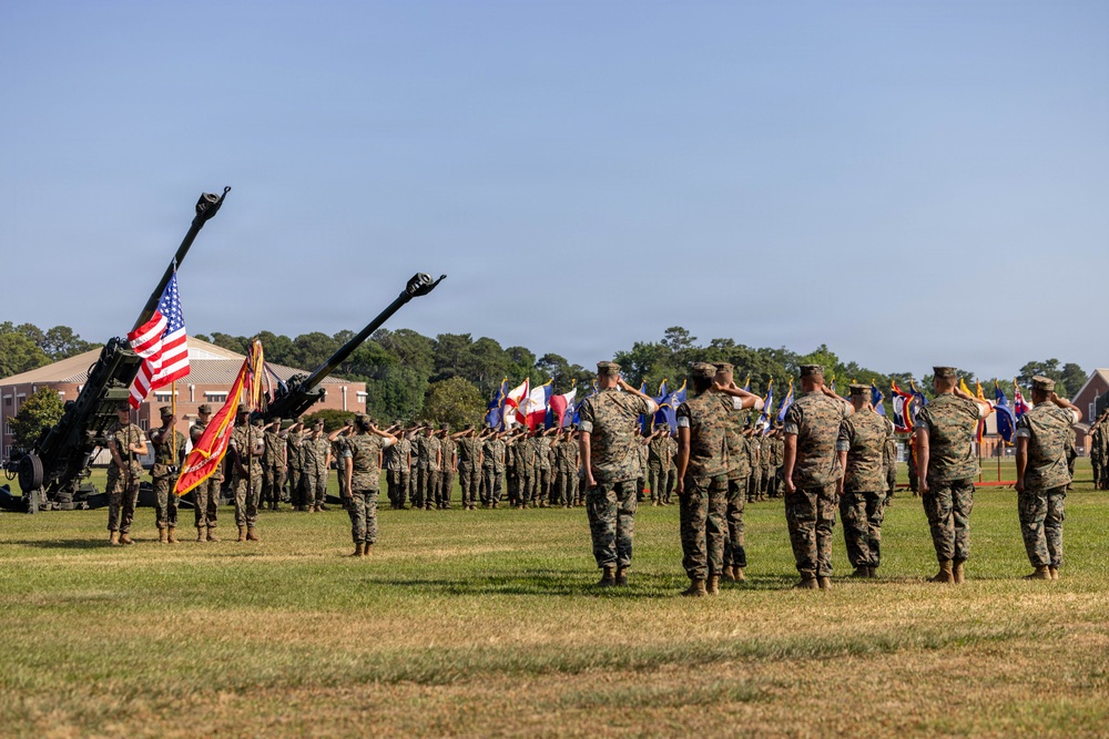 2nd Battalion, 10th Marine Regiment, 2nd Marine Division Change of Command Ceremony