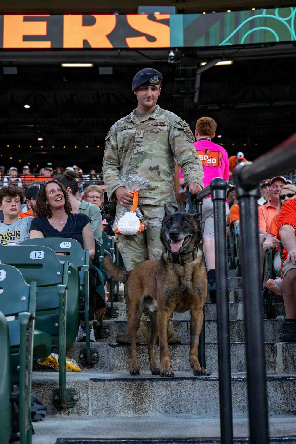 316 SFS MWD recognized at Bark at the Park