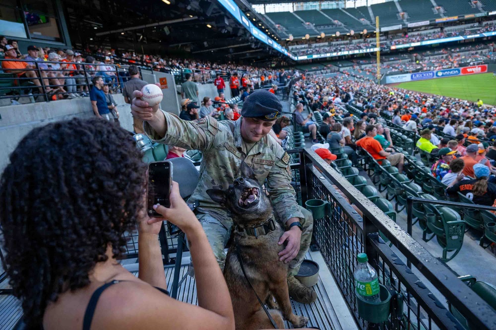 316 SFS MWD recognized at Bark at the Park