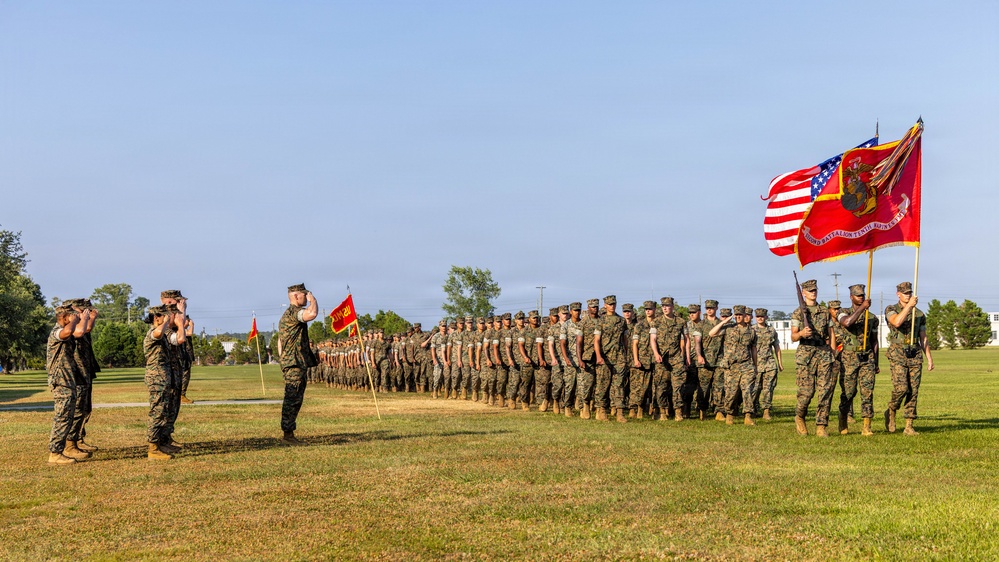 2nd Battalion, 10th Marine Regiment, 2nd Marine Division Change of Command Ceremony