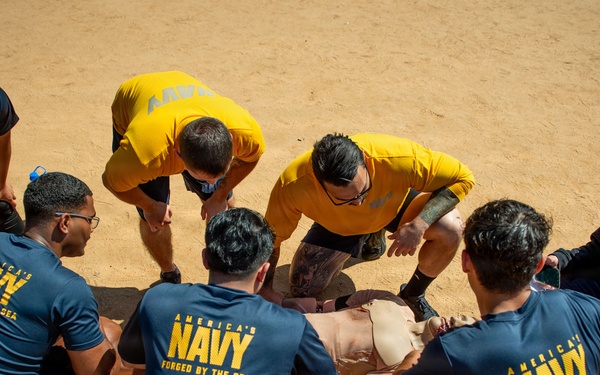 NMCSD Sailors Compete in Corpsman Cup Challenge