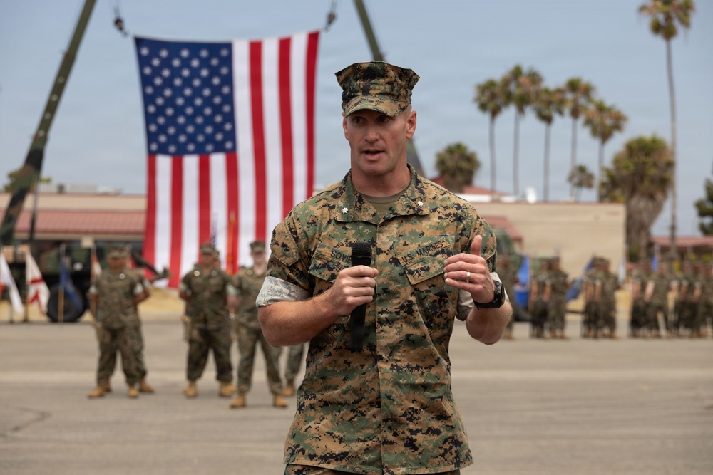 I MSB conducts change of command ceremony