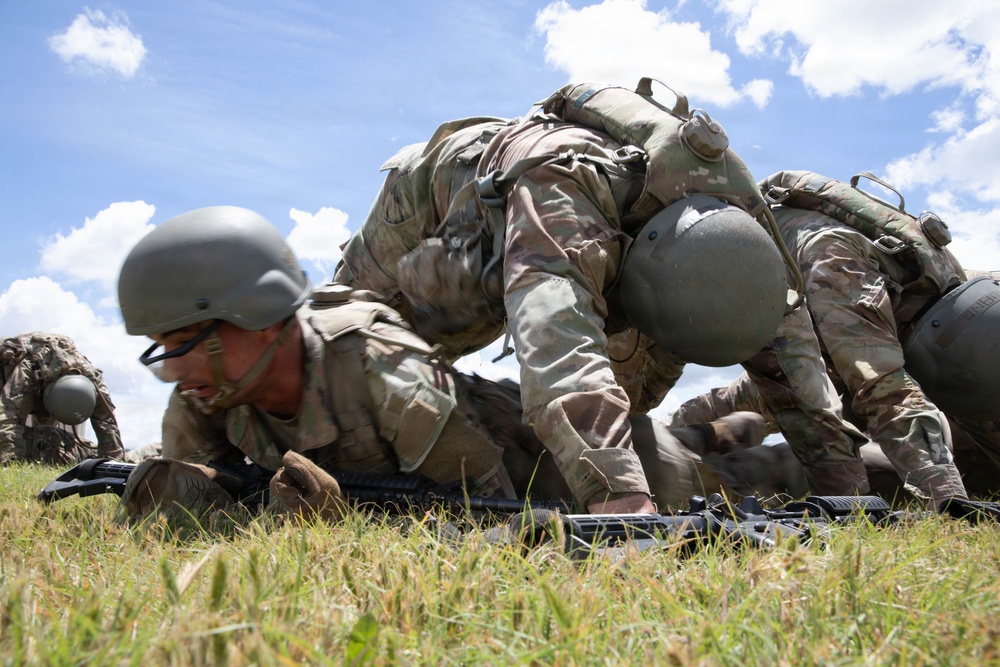 Officer candidates in phase 1 of the 1st Battalion, 235th Regiment Officer Candidate School
