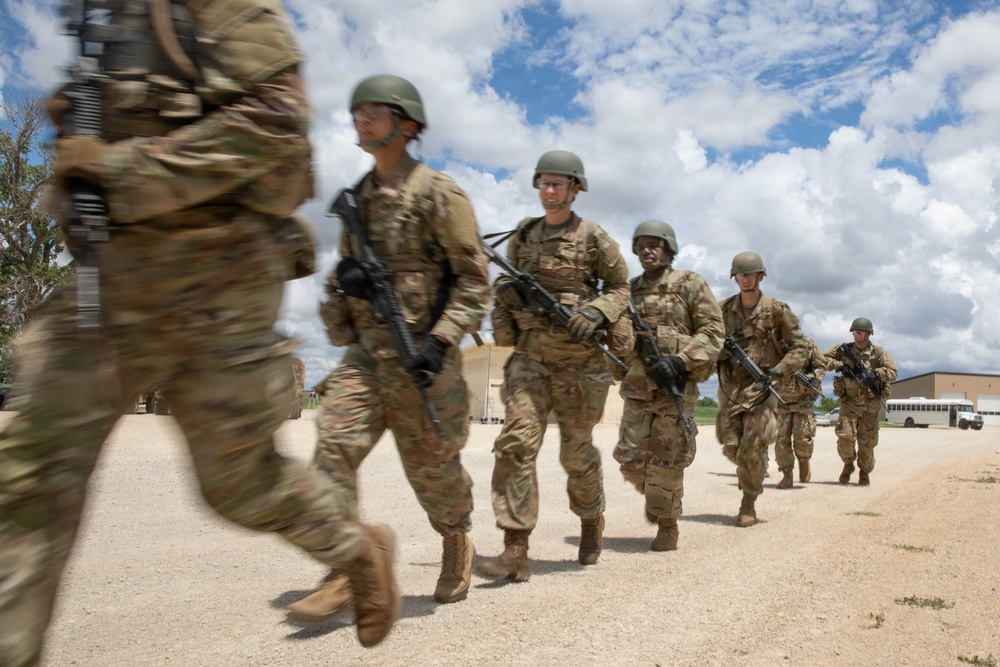 Officer candidates in phase 1 of the 1st Battalion, 235th Regiment Officer Candidate School