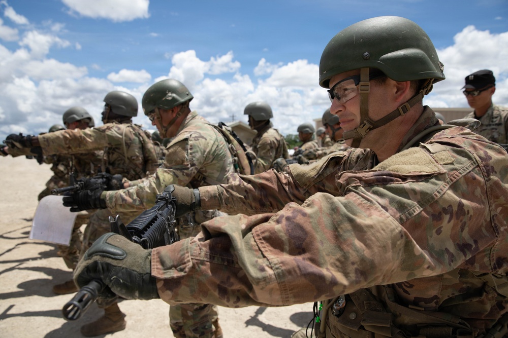 Officer candidates in phase 1 of the 1st Battalion, 235th Regiment Officer Candidate School