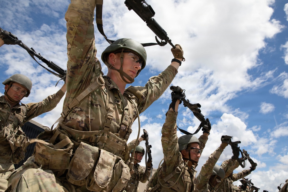 Officer candidates in phase 1 of the 1st Battalion, 235th Regiment Officer Candidate School