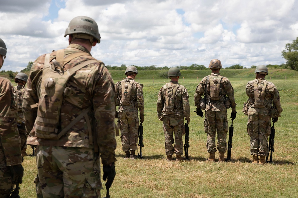 Officer candidates in phase 1 of the 1st Battalion, 235th Regiment Officer Candidate School