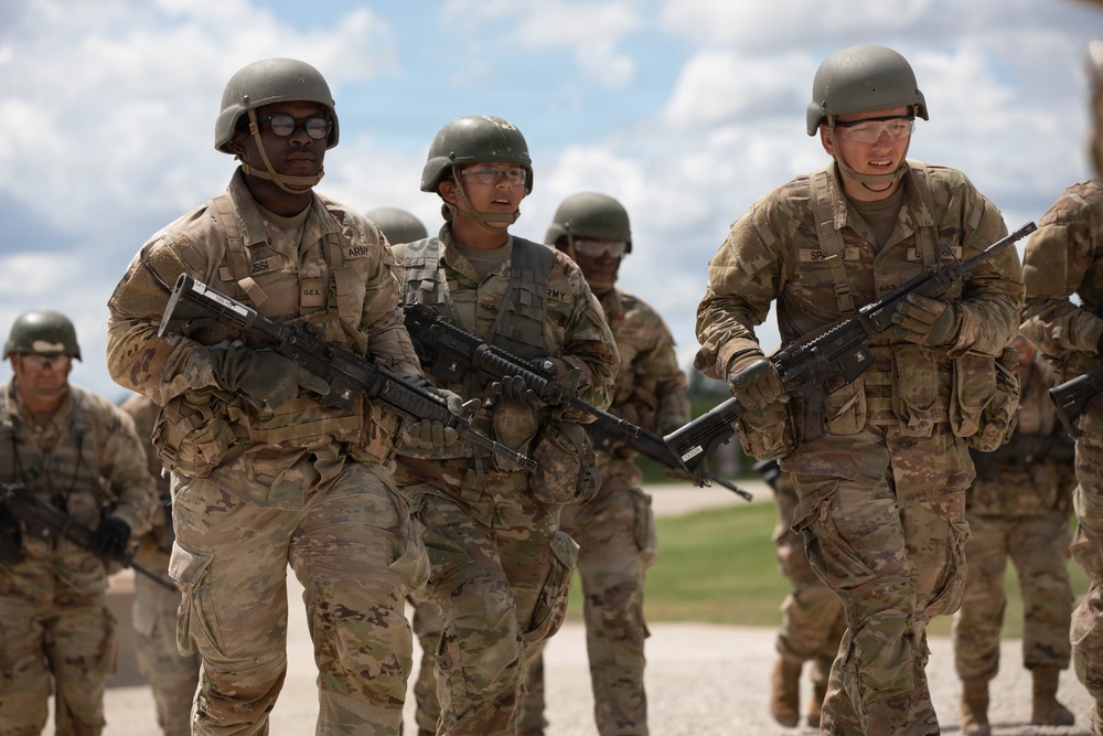 Officer candidates in phase 1 of the 1st Battalion, 235th Regiment Officer Candidate School