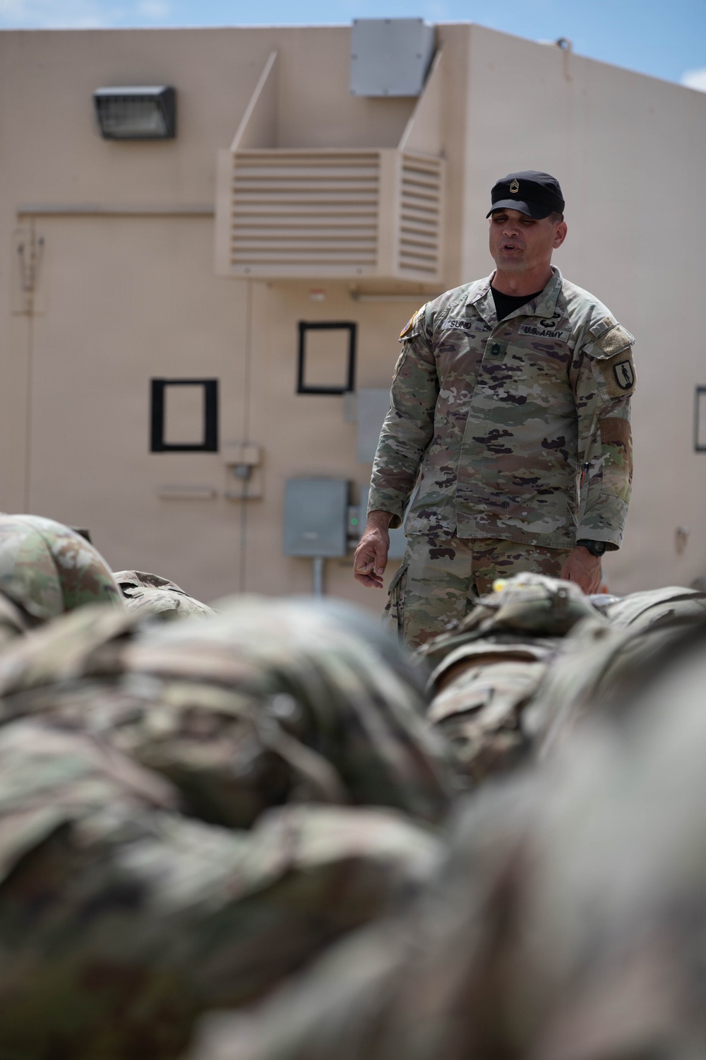 Officer candidates in phase 1 of the 1st Battalion, 235th Regiment Officer Candidate School