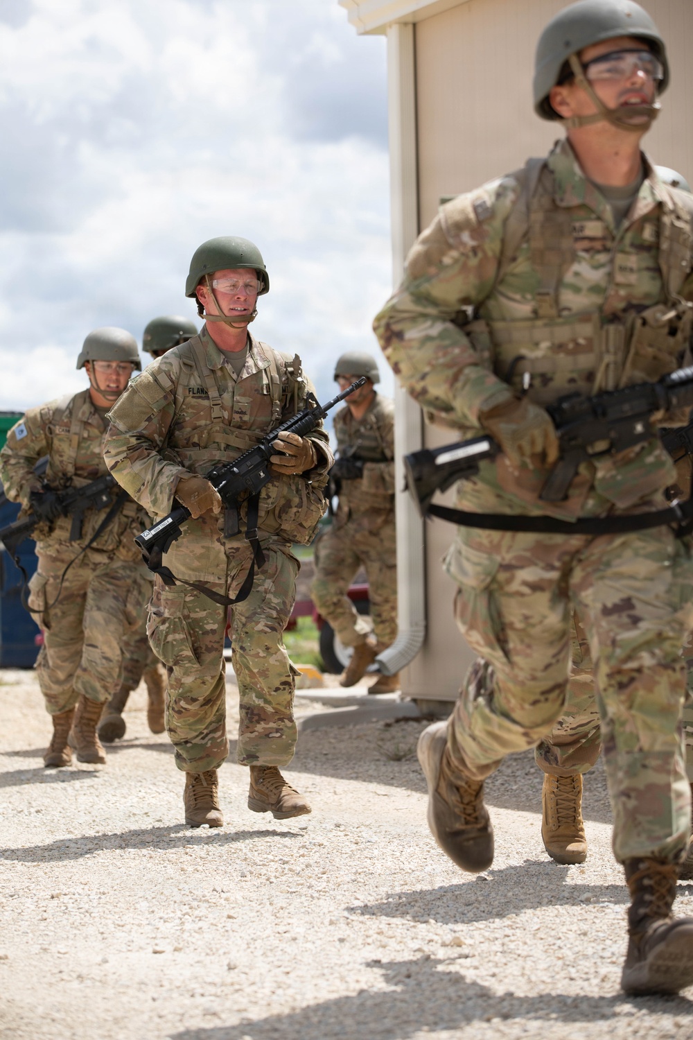 Officer candidates in phase 1 of the 1st Battalion, 235th Regiment Officer Candidate School