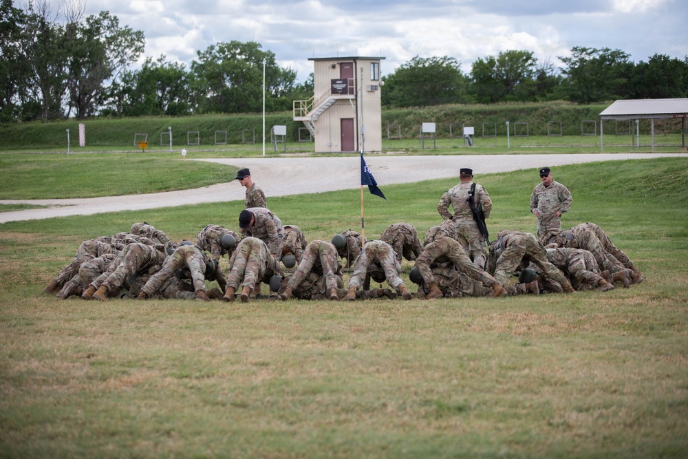 Officer candidates in phase 1 of the 1st Battalion, 235th Regiment Officer Candidate School
