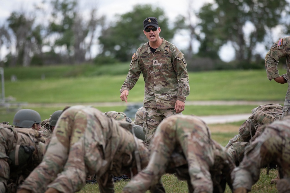 Officer candidates in phase 1 of the 1st Battalion, 235th Regiment Officer Candidate School