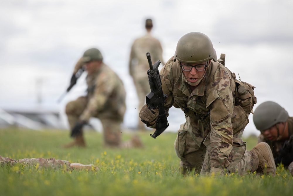 Officer candidates in phase 1 of the 1st Battalion, 235th Regiment Officer Candidate School