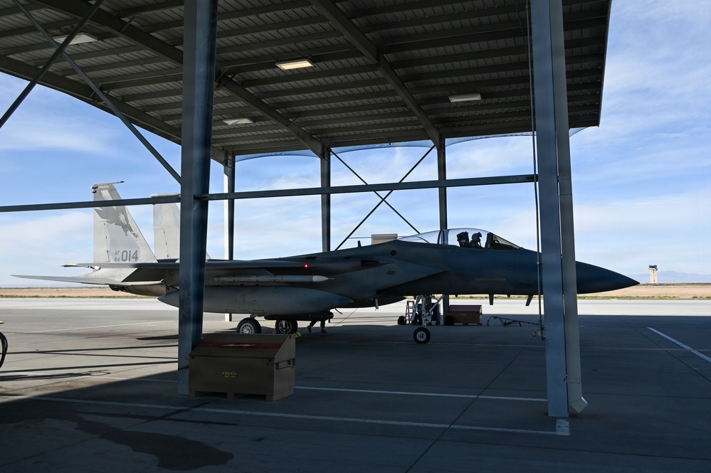 15Cs train with F-15Es at Mountain Home AFB