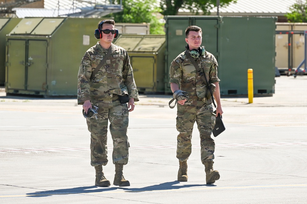 15Cs train with F-15Es at Mountain Home AFB