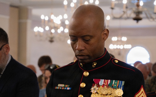 MARFORCYBER Relief and Appointment followed by Sgt. Maj. Lirette's Retirement