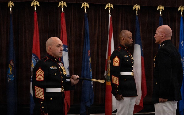 MARFORCYBER Relief and Appointment followed by Sgt. Maj. Lirette's Retirement