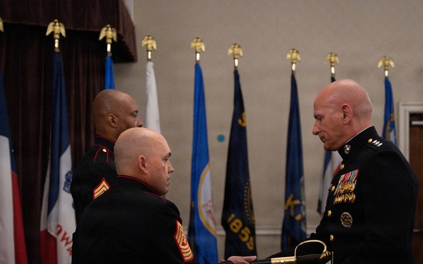 MARFORCYBER Relief and Appointment followed by Sgt. Maj. Lirette's Retirement