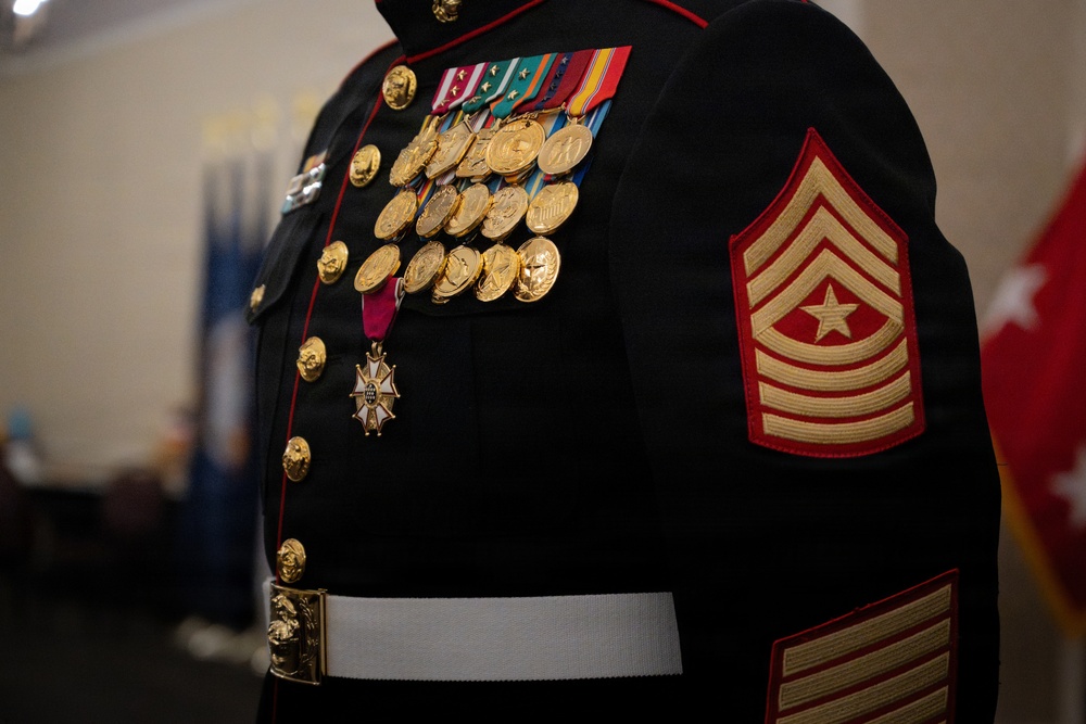 MARFORCYBER Relief and Appointment followed by Sgt. Maj. Lirette's Retirement