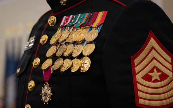 MARFORCYBER Relief and Appointment followed by Sgt. Maj. Lirette's Retirement